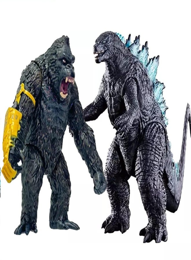 De-Lite Super Saver Combo Premium Action Figures Collectible Toys (NuclearGodzilla v/s BigKong, Size 15 cm) - Image 1